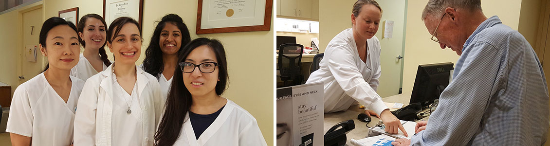 dermatologic surgery center staff